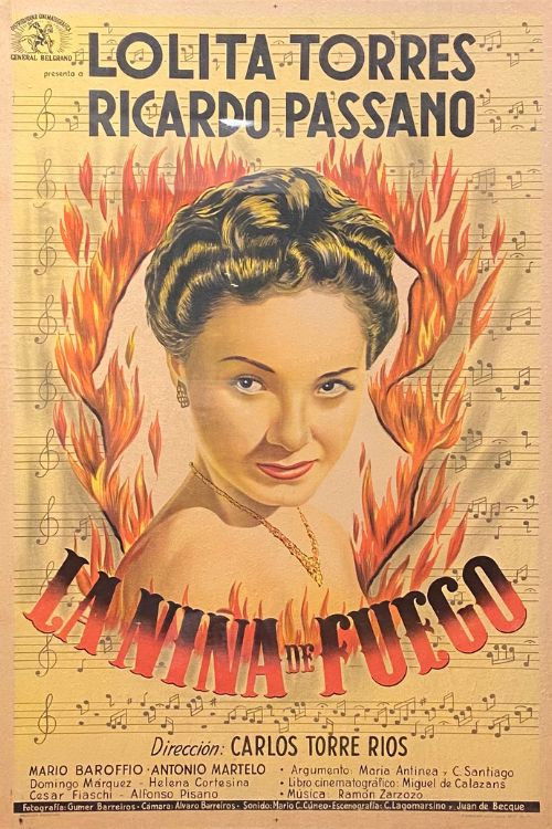 La niña de fuego (1952) poster
