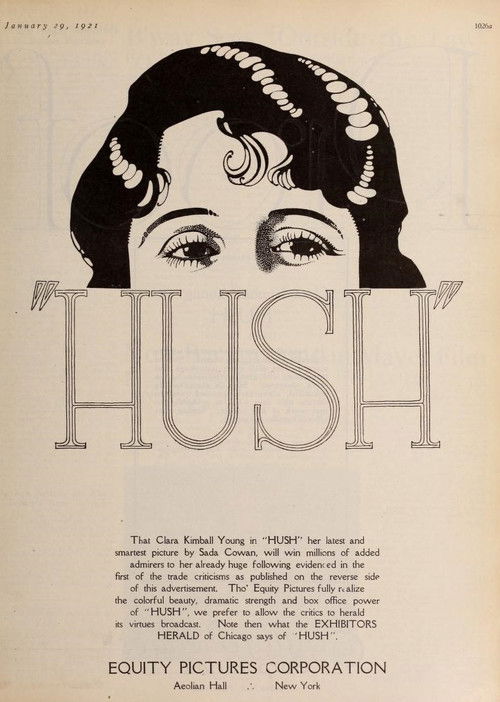 Hush (1921) poster