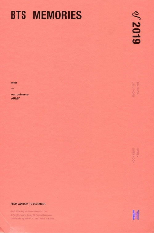 BTS Memories of 2019 (2020) poster