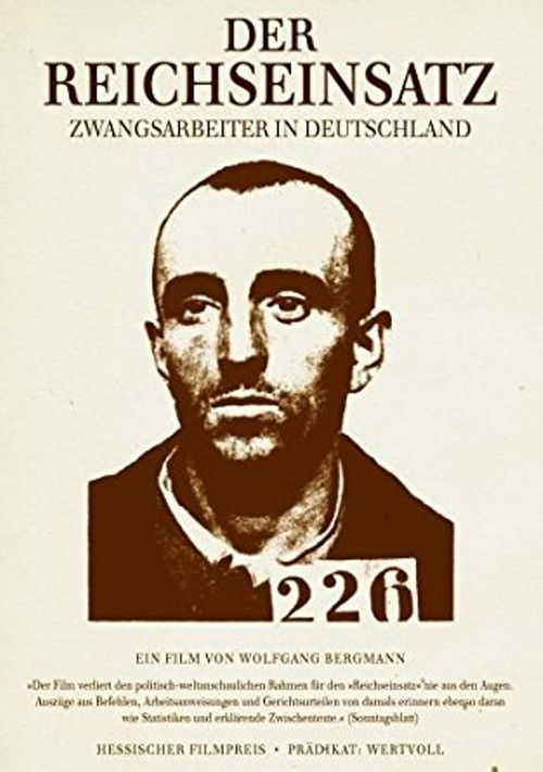 Der Reichseinsatz - Zwangsarbeiter in Deutschland (1993) poster