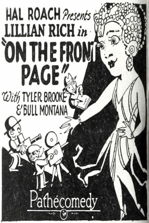 On the Front Page (1926) poster