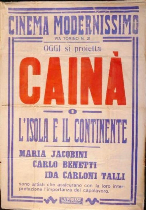 Cainà (1922) poster