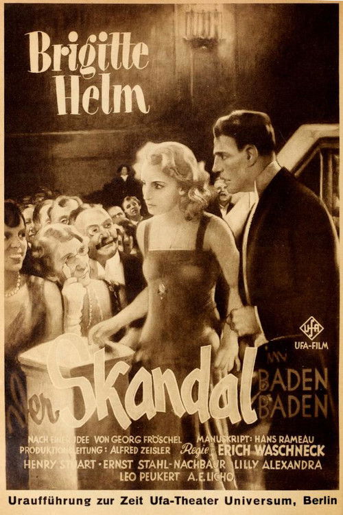 Skandal in Baden-Baden (1929) poster