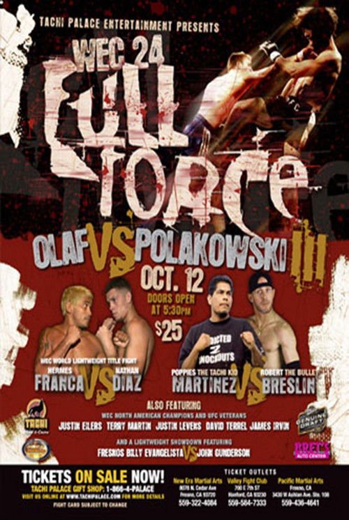 WEC 24: Full Force (2006) poster