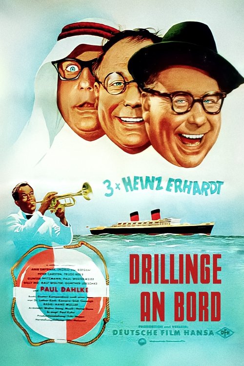 Drillinge an Bord (1959) poster