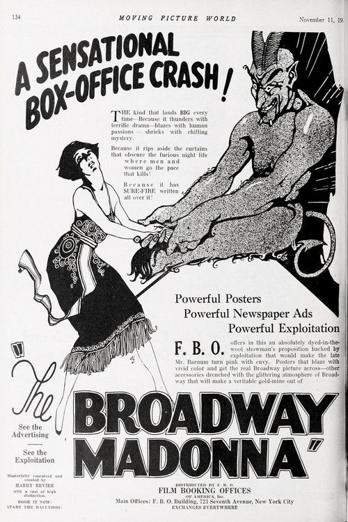 The Broadway Madonna (1922) poster
