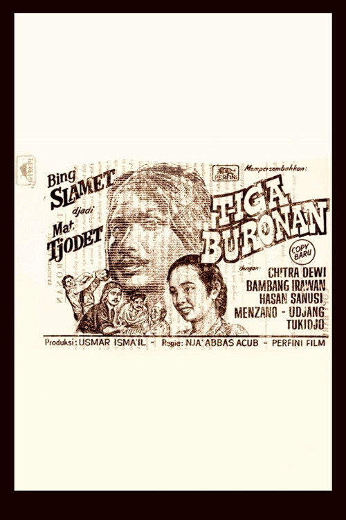 Three Fugitives (1957) poster