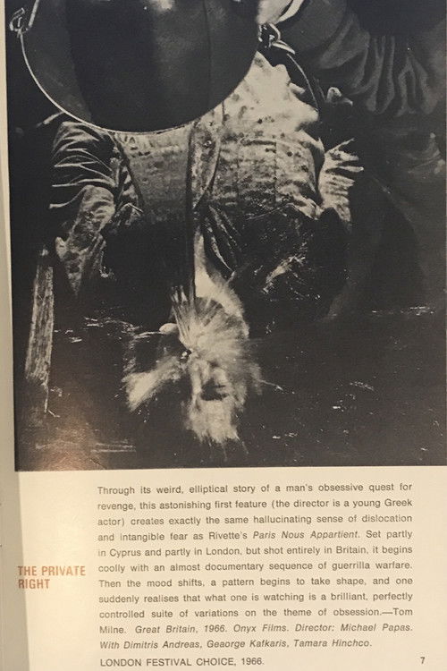 The Private Right (1968) poster