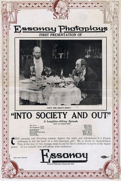 Into Society and Out (1914) poster