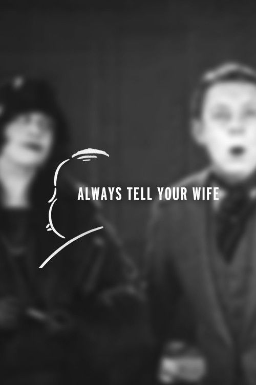 Always Tell Your Wife (1923) poster