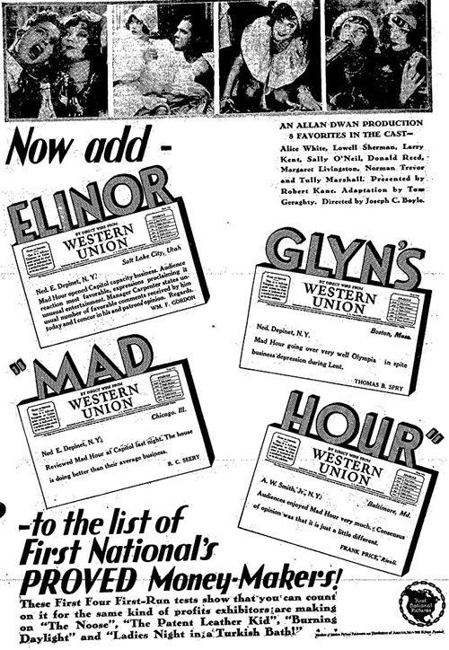 Mad Hour (1928) poster