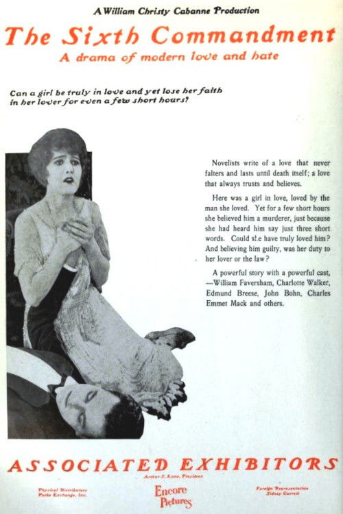 The Sixth Commandment (1924) poster