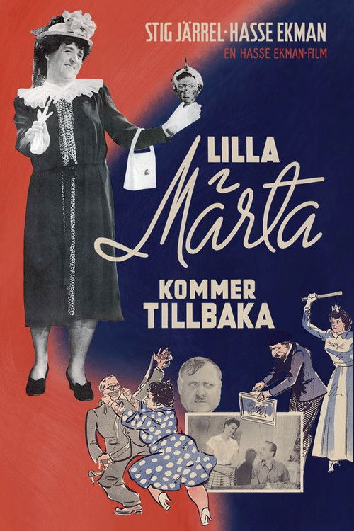Lilla Märta kommer tillbaka eller Grevinnans snedsteg eller Den vilda jakten efter det hemliga dokumentet (1948) poster