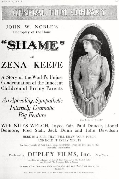 Shame (1917) poster