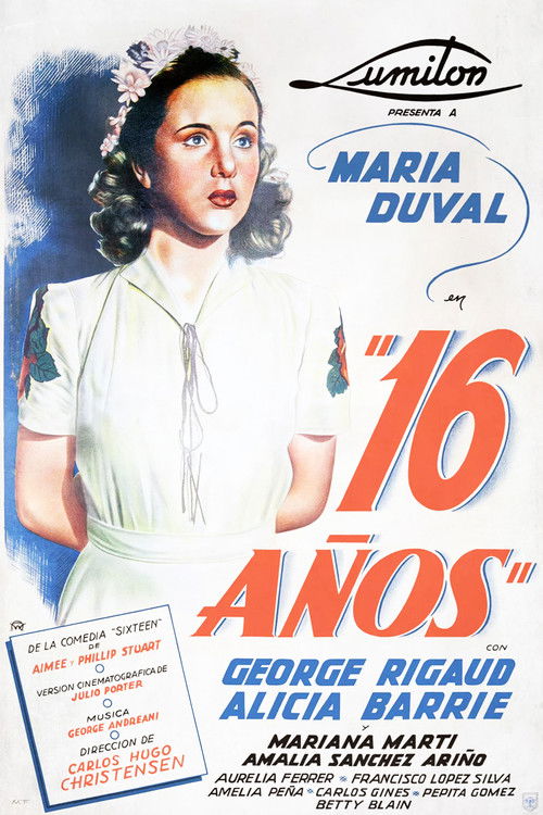 Dieciséis años (1943) poster