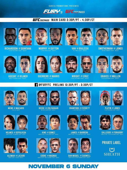 Fury FC 71 (2022) poster