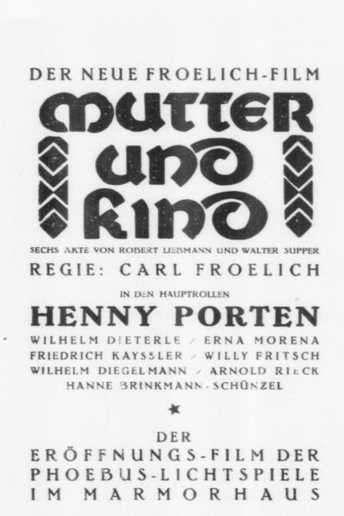 Mother and Child (1924) poster