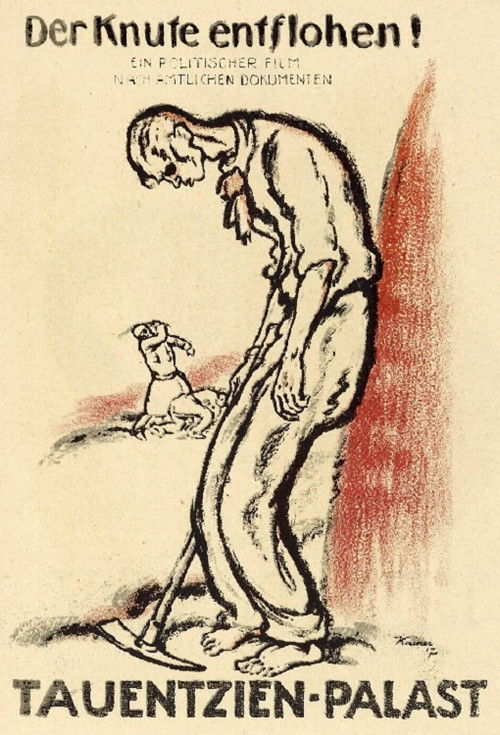 Der Knute entflohen (1917) poster