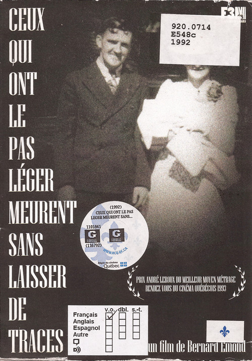 Ceux qui ont le pas léger meurent sans laisser de traces (1992) poster