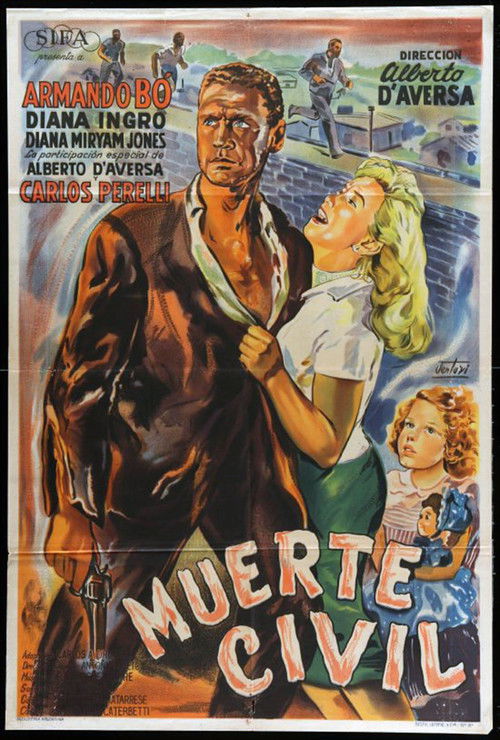 Muerte civil (1954) poster