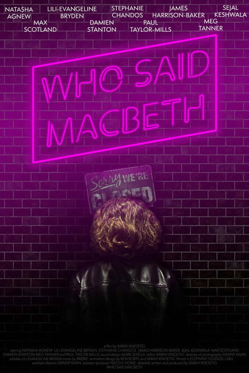 Who Said Macbeth (2021) poster