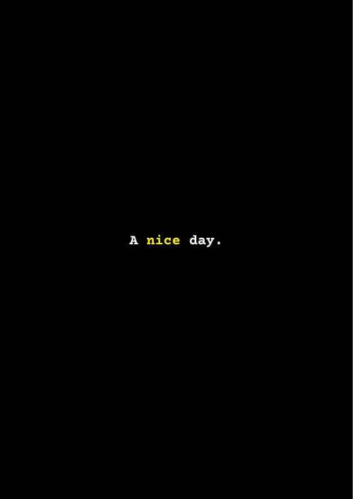 A nice day. (2023) poster