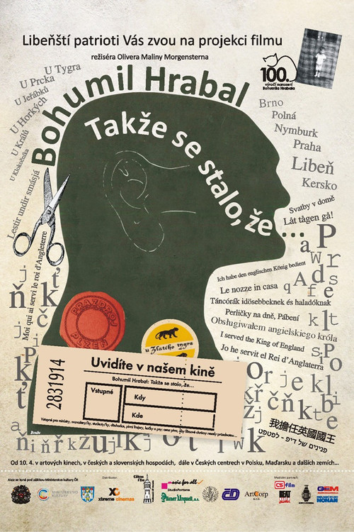 Bohumil Hrabal „Takže se stalo, že...“ (2014) poster