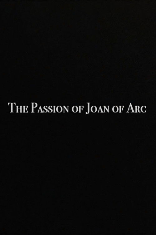 The Passion of Joan of Arc (2001) poster