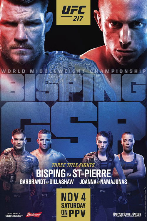 UFC 217: Bisping vs. St-Pierre (2017) poster