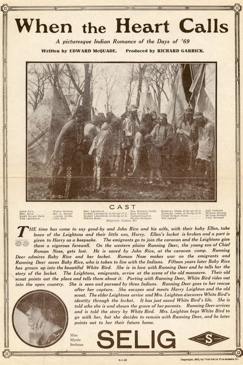 When the Heart Calls (1912) poster