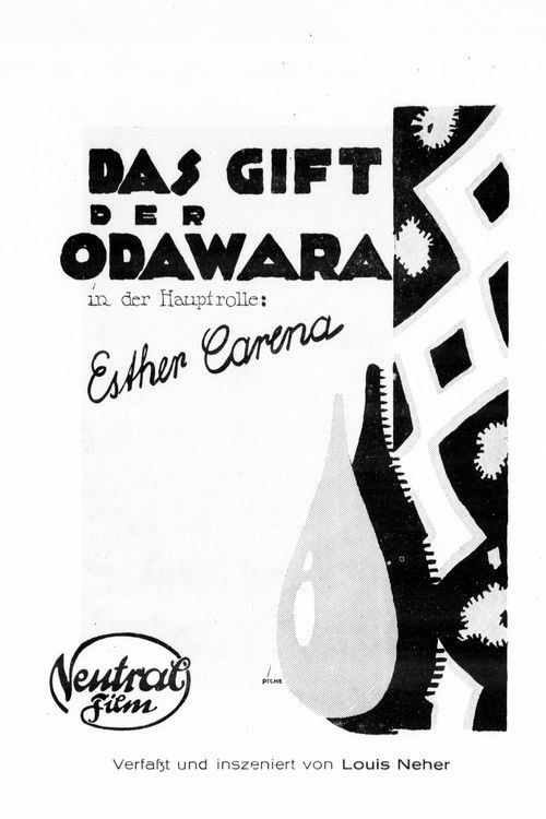 Das Gift der Odawara (1918) poster
