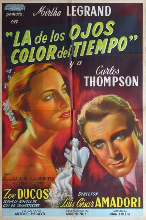 The one with eyes the color of time (1952) poster