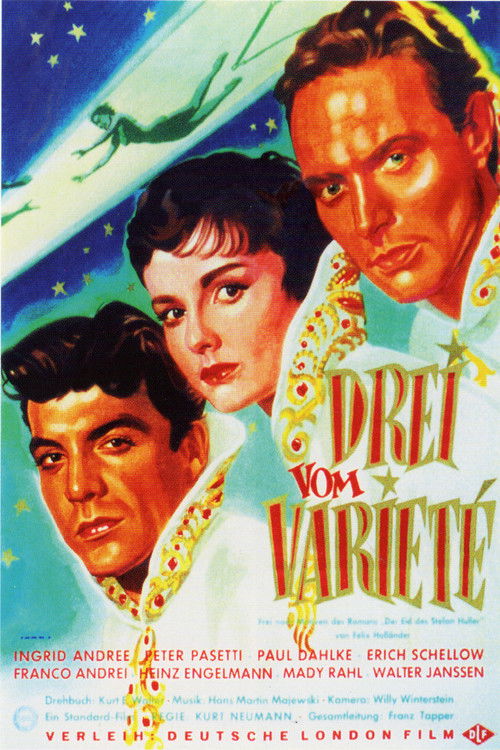 Drei vom Varieté (1954) poster