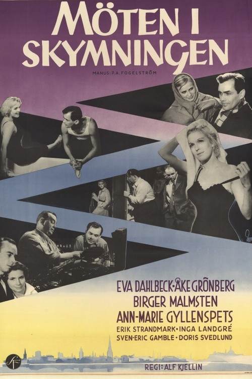 Möten i skymningen (1957) poster