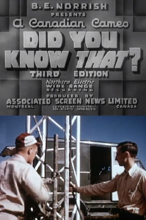 Did You Know That? Third Edition (1937) poster