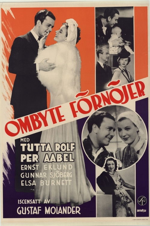 Ombyte förnöjer (1939) poster