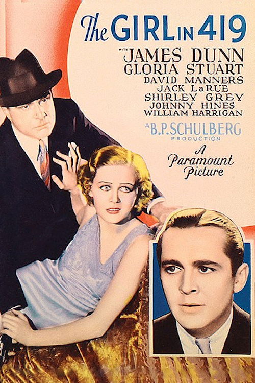 The Girl in 419 (1933) poster