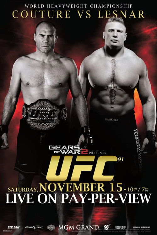 UFC 91: Couture vs. Lesnar (2008) poster