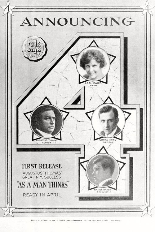 As a Man Thinks (1919) poster