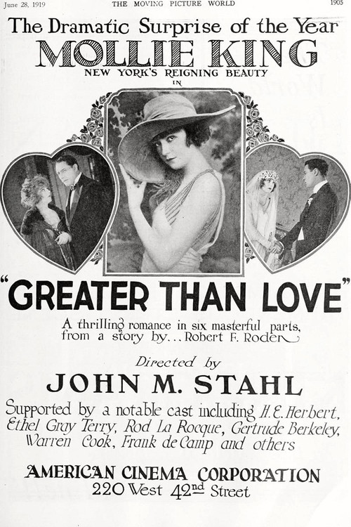 Greater Than Love (1919) poster