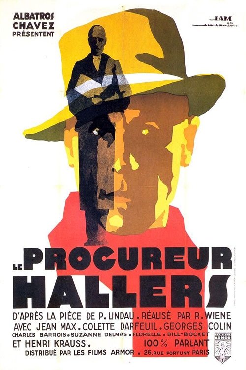 The Prosecutor Hallers (1930) poster