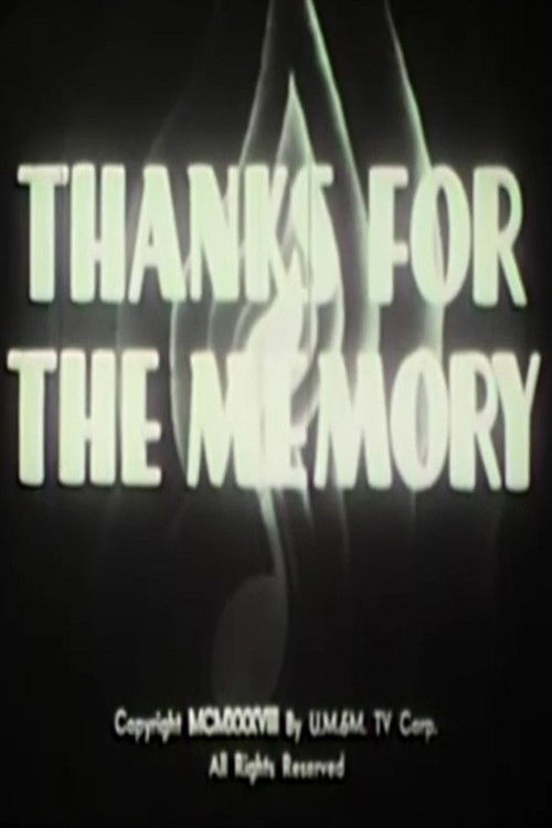 Thanks for the Memory (1938) poster