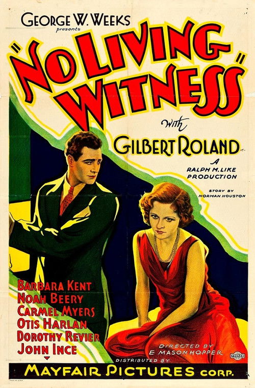 No Living Witness (1932) poster