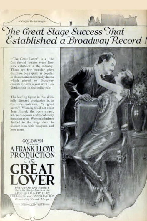 The Great Lover (1920) poster
