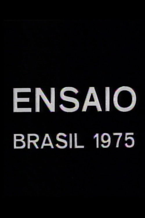 Ensaio (1975) poster