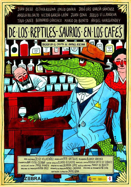 De los reptiles-saurios en los cafés (2014) poster