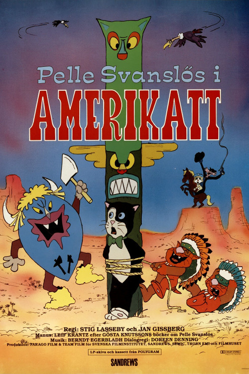 Pelle Svanslös i Amerikatt (1985) poster