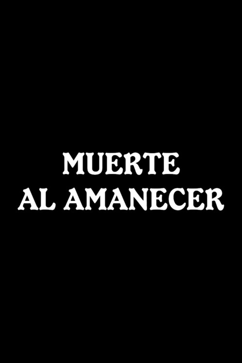 Muerte al amanecer (1962) poster