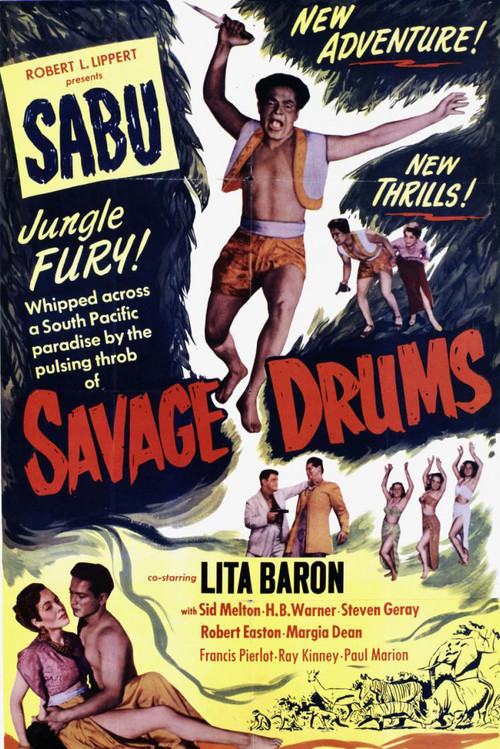 Savage Drums (1951) poster