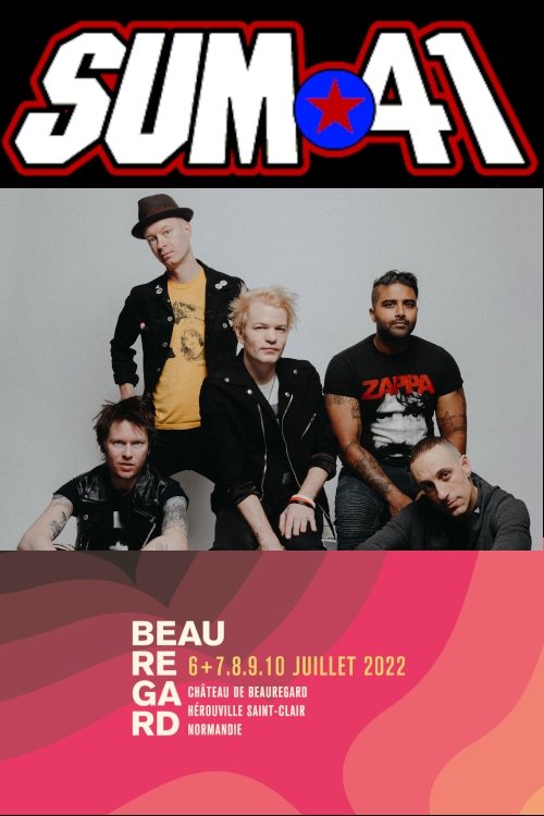 Sum 41 - Festival Beauregard (2022) poster